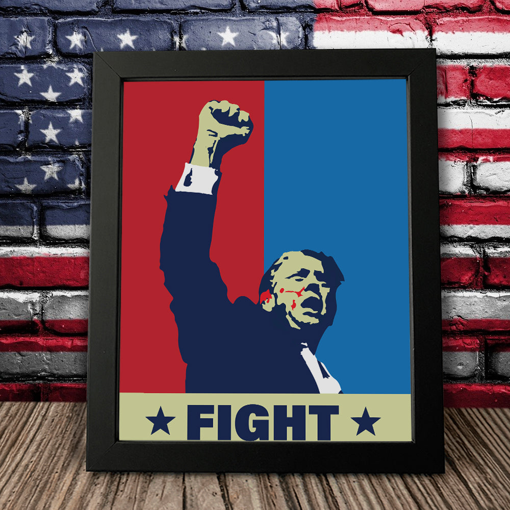 President Trump Fight Picture Frame DM01 63185