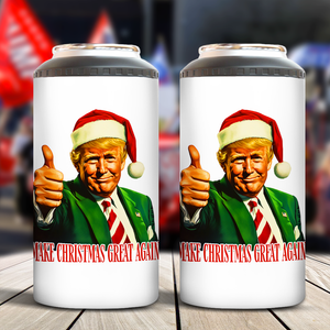 Make Christmas Great Again With Trump Can Cooler Tumbler HA75 63651