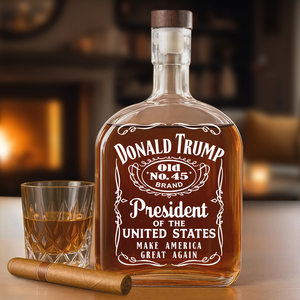 Donald Trump President Of United States Old No. 45 47 Whiskey Bottle HA75 64406