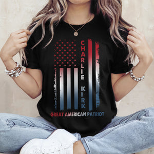 Pray For Charlie Kirk Great American Patriot Dark Shirt LM32 65485