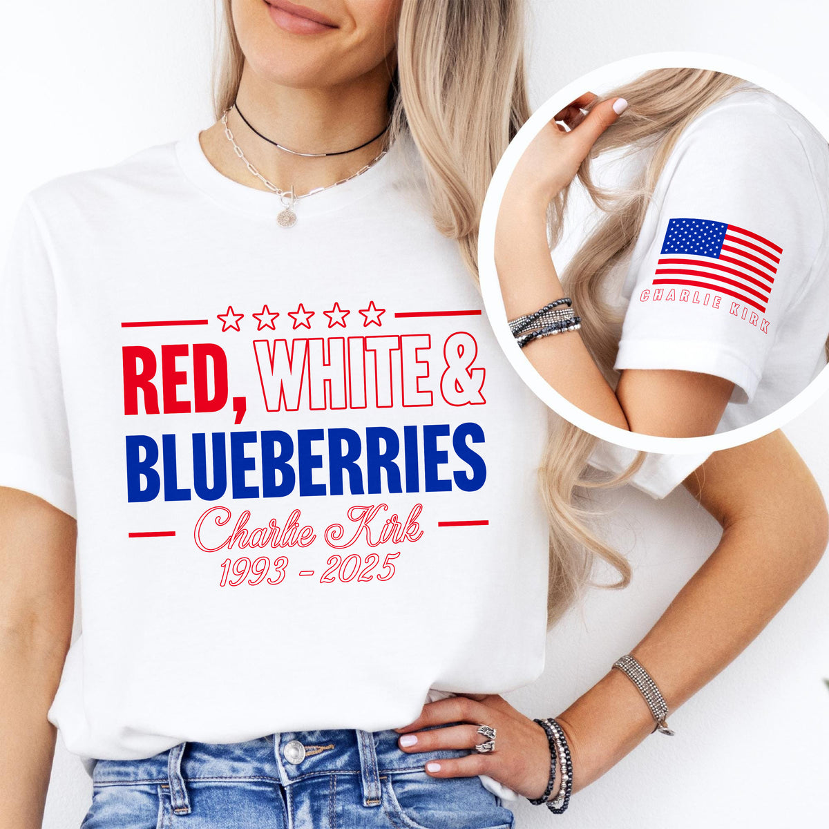 Red, White & Blueberries Charlie Kirk Shirt TH10 64519