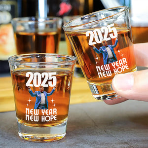 Funny Trump New Year New Hope Inauguration Party Celebration Shot Glasses LM32 65085