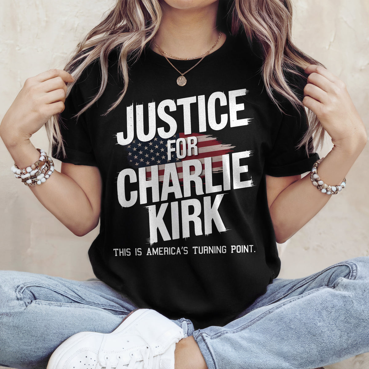 Justice For Charlie Kirk, This is America’s Turning Point Dark Shirt LM32 65595