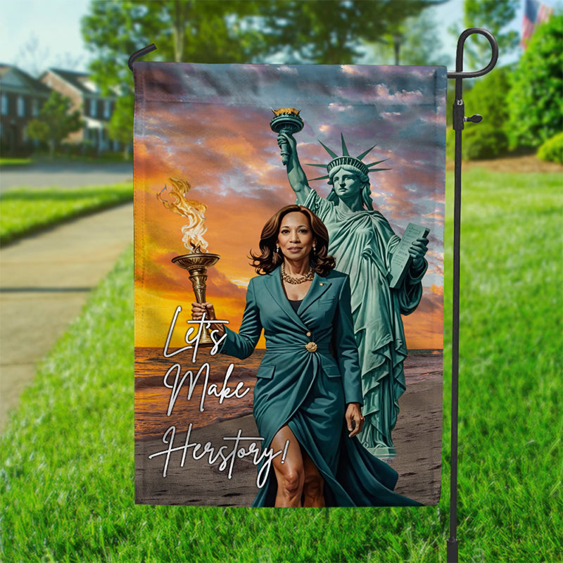 Let's Make Herstory Kamala Harris Garden Flag TH10 63377