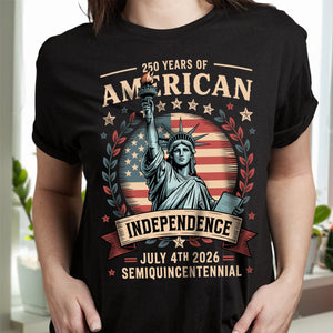 Statue of Liberty 250 Years Independence Day 2026 Dark Shirt LM32 895293