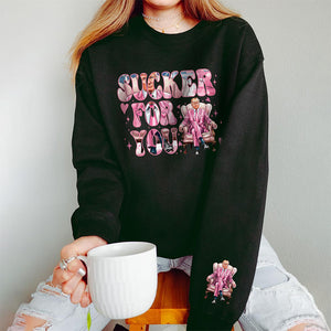 Sucker For You Sleeve Sweatshirt TH10 64331