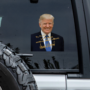President Donald Trump Photo Car Window Decal Sticker TH10 64613
