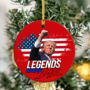 Legends Never D** Trump Fight Ceramic Ornament DM01 63229