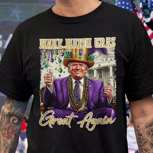 Trump Make Mardi Gras Great Again Dark Shirt CH07 64302