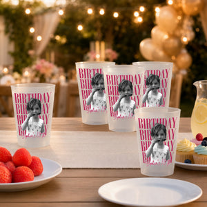 Custom Photo Birthday Vintage Photo Cup, Gift For Birthday Party HA75 921818