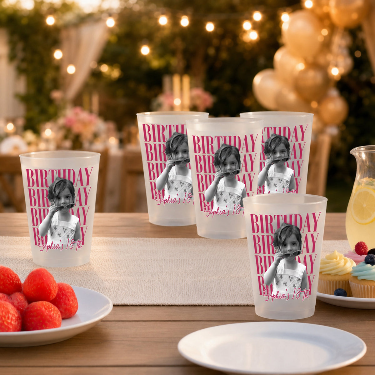 Custom Photo Birthday Vintage Photo Cup, Gift For Birthday Party HA75 921818