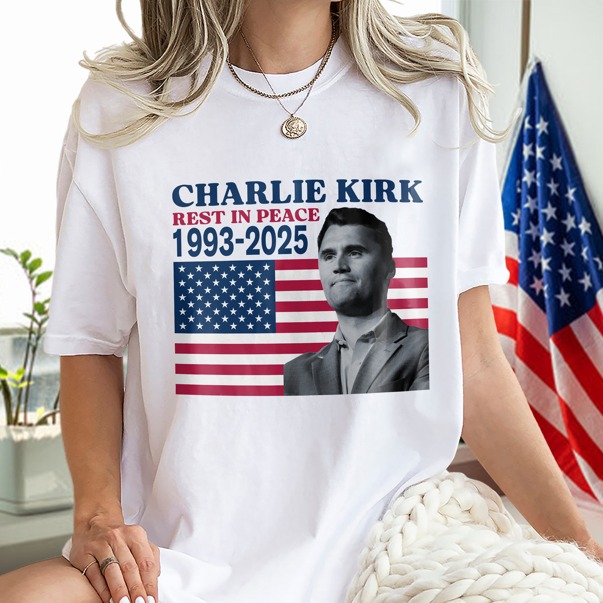 Charlie Kirk Rest In Peace 1993-2025 America Bright Shirt LM32 65529