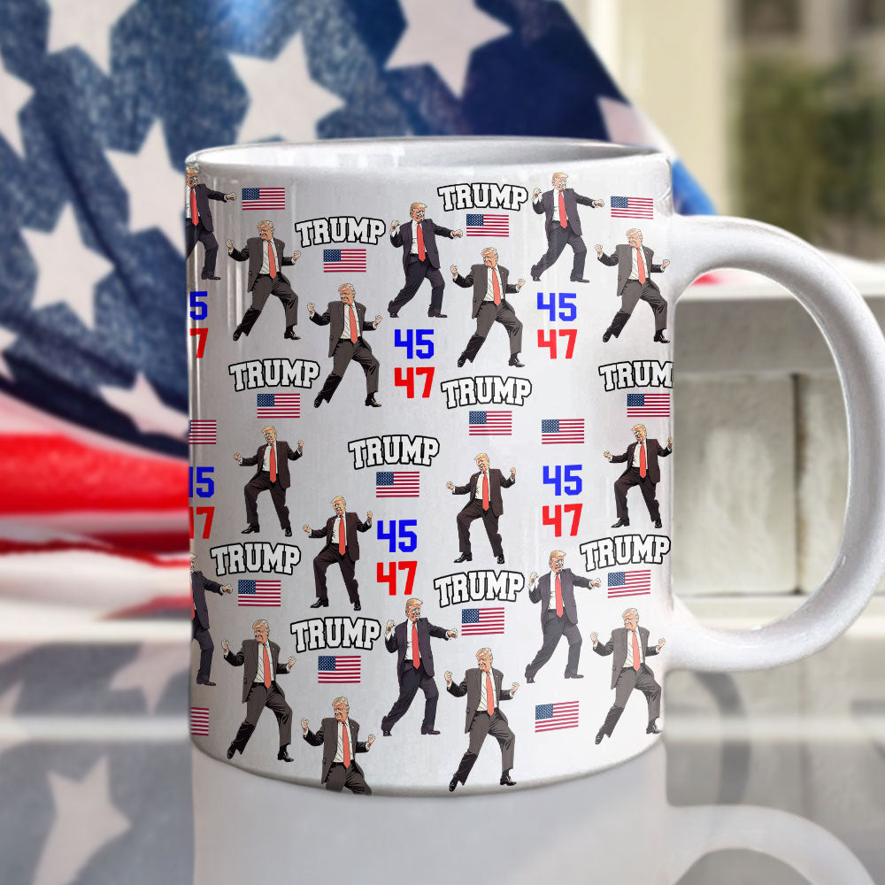 Trump - Embrace Success with a Little Bit of Crazy White Mug LM32 65075