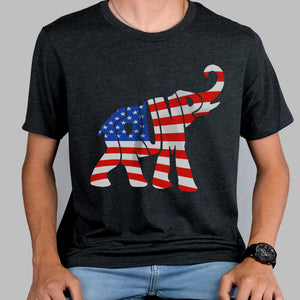 Donald Trump Republican Elephant American Flag Shirt DM01 62943