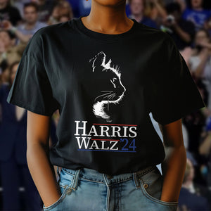 Harris Walz 2024 Cat Shirt Dark Shirt TH10 63367