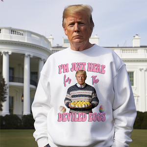 Trump's Just Here Delived Eggs Easter Day To You Shirt LM32 65299