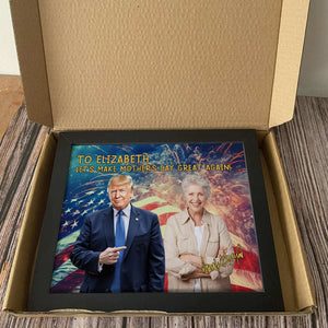 Custom Photo With Donald Trump Picture Frame Gift For Family CH07 67348