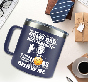 Gifts for Dad from Daughter, Son - Dad Gifts from Daughter, Son for Fathers Day - Birthday Gifts for Dad, Funny Dad Birthday Gifts - Best Dad Mug 14Oz