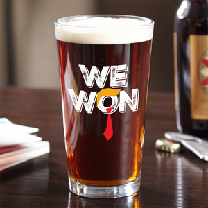 We Won Trump 2024 Print Beer Glass TH10 64013