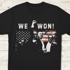 Trump We Won Inauguration 47 US President 2025 Election Dark Shirt HO82 65224