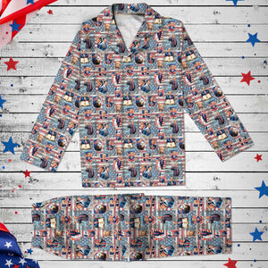 Funny Trump Pajamas with Multiple Cartoon Options - MAGA Style LM32 63965