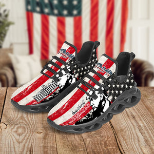 Custom Name President Trump With Flag US Max Soul Shoes HA75 62974