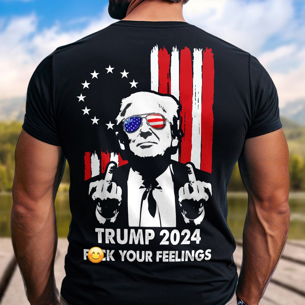 Haters Gonna Hate President Trump Middle Finger Back Shirt DM01 62833