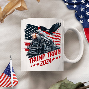 Trump Train 2024 for Patriotic Fans White Mug LM32 63933