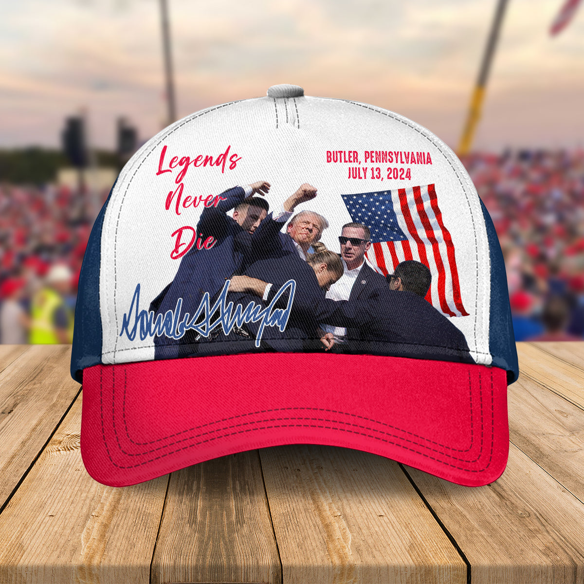 Donald Trump 2024 Legends Never D** Classic Cap HO82 63096