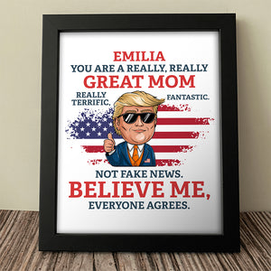 Custom Name You Are A Great Person Personalized Donald Trump Picture Frame CH07 67344