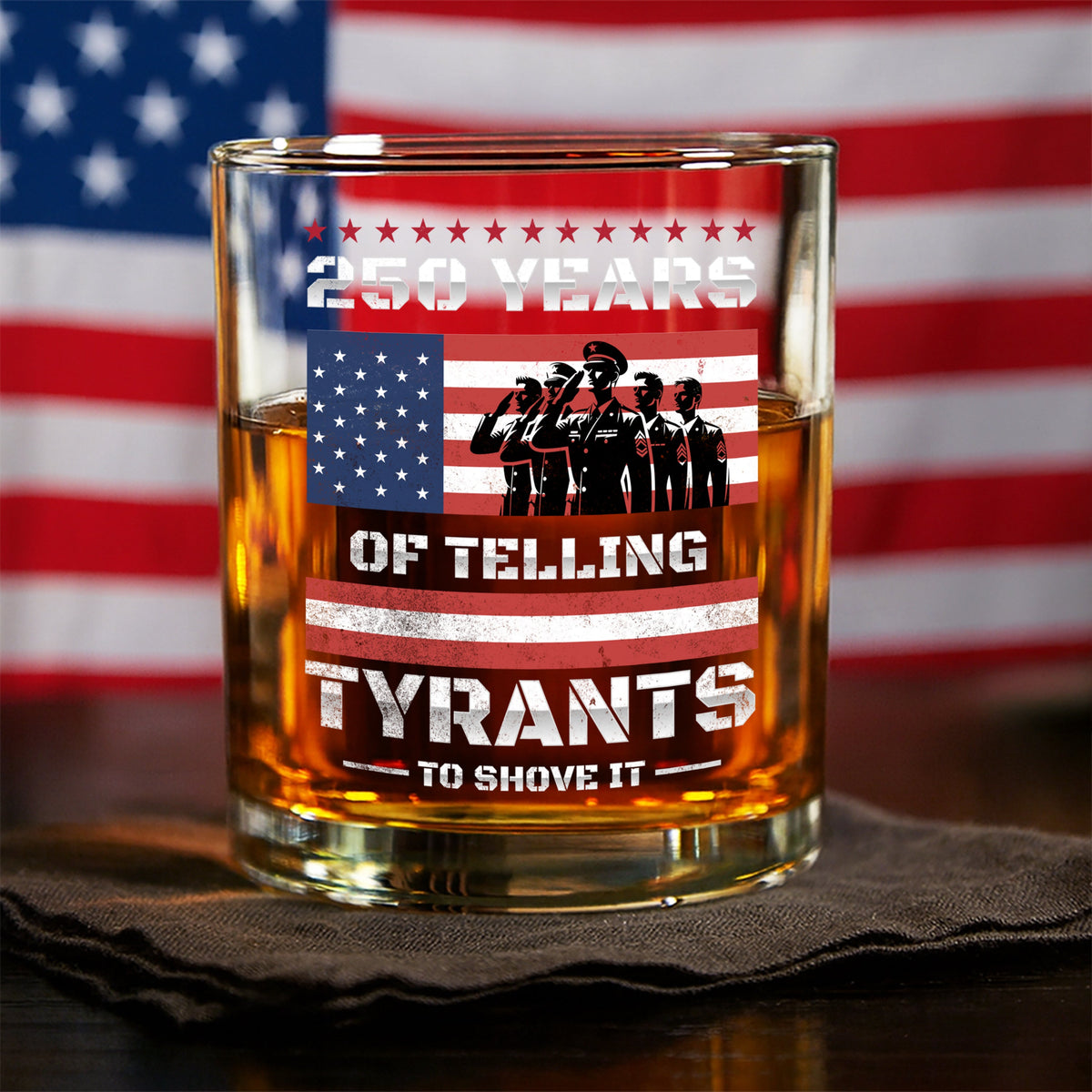 250 Years USA 250th Anniversary America Celebration Whiskey Glass CH07 896746