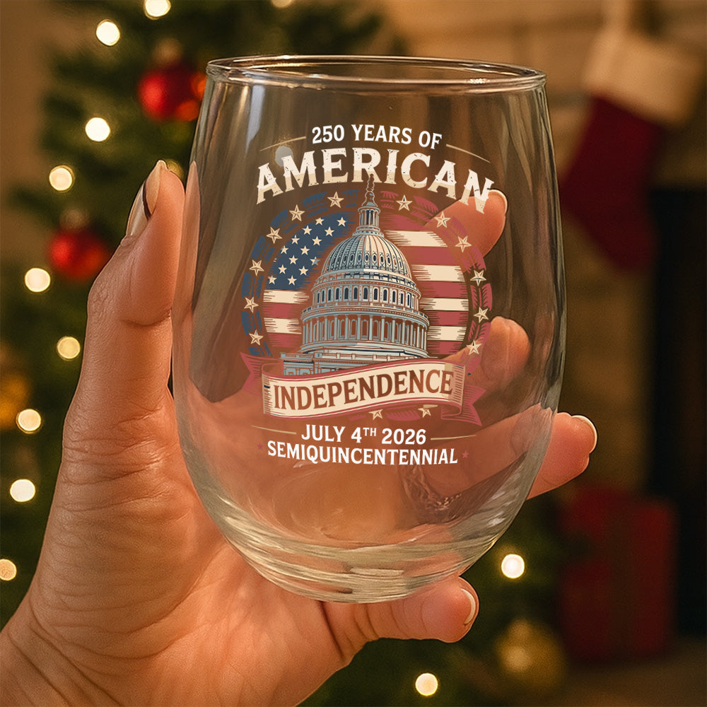 250 Years Of America Wine Glass TH10 894659