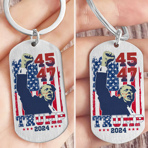 United We Thrive In This New Era US Election Trump 2024 Metal Keychain HO82 65460