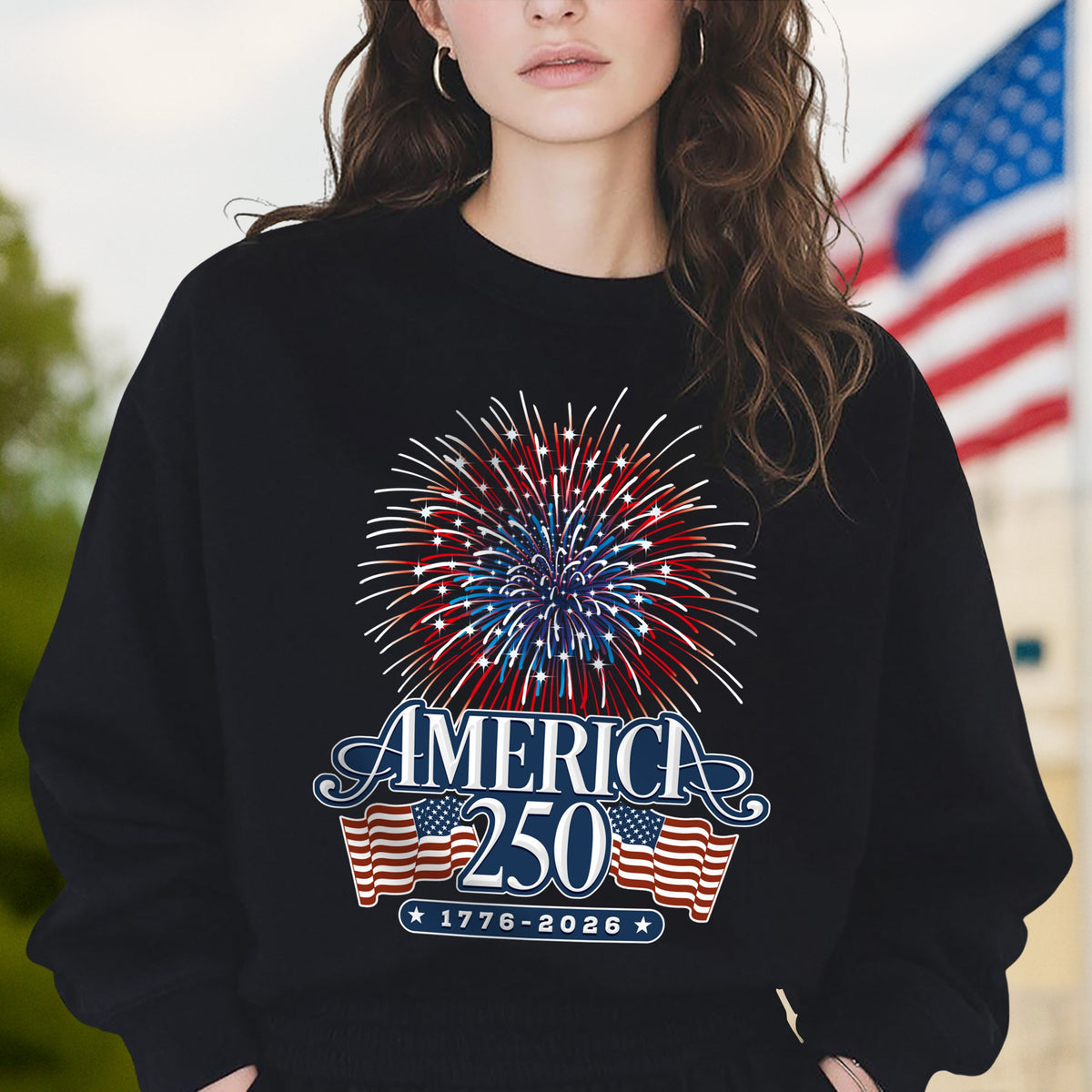 America 250 Firework Front Shirt TH10 894637