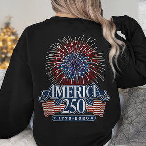 America 250 Firework Back & Front Shirt TH10 894639
