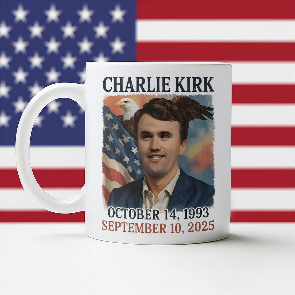 Pray for Charlie Kirk White Mug HA75 64552