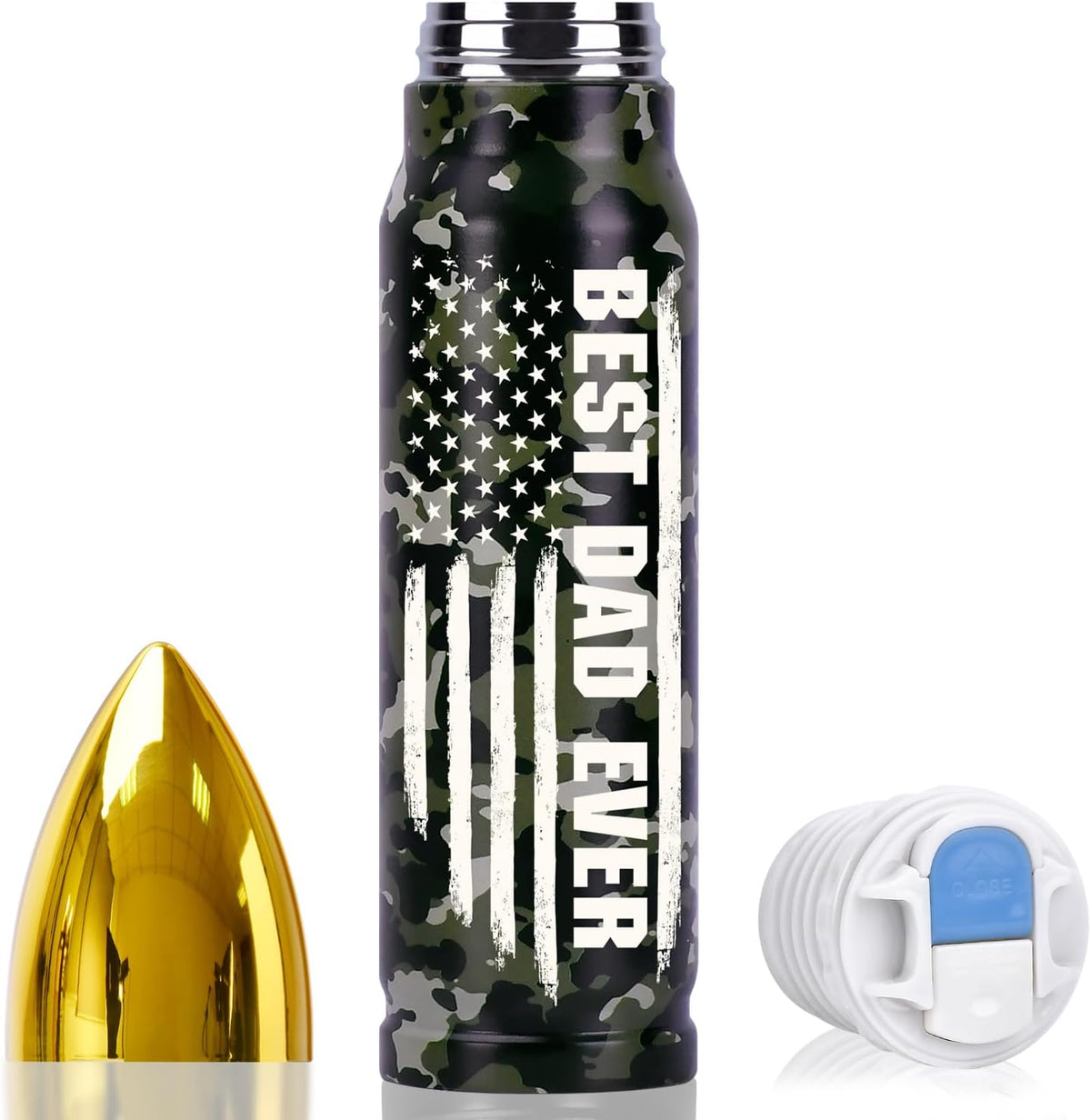 Fathers Day Dad Gifts from Daughter Son Wife, Gifts for Dad 17Oz Stainless Steel Bullet Tumbler, Birthday Gifts for Men, Dad Birthday Gifts, Father'S Day Funny Dad Christmas Gifts Stocking Stuffers