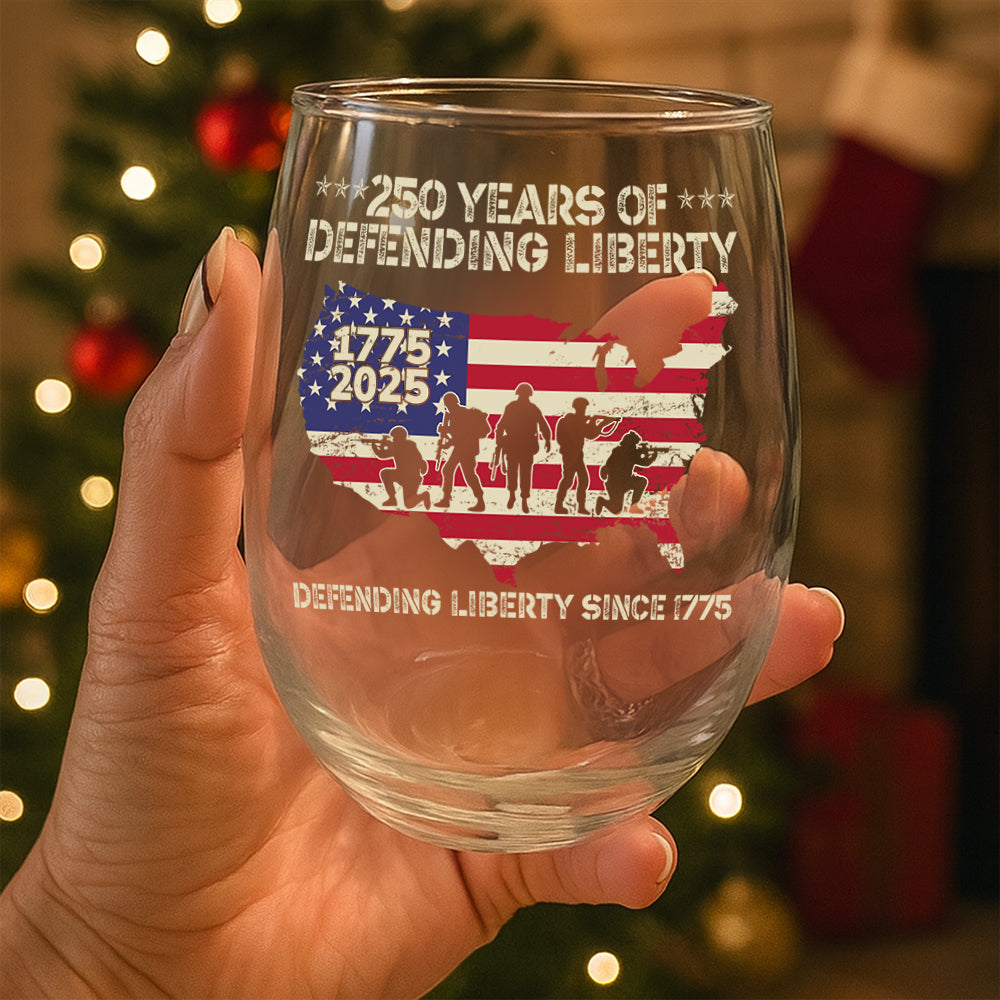 250 Years Of Defending Liberty Wine Glass TH10 894687
