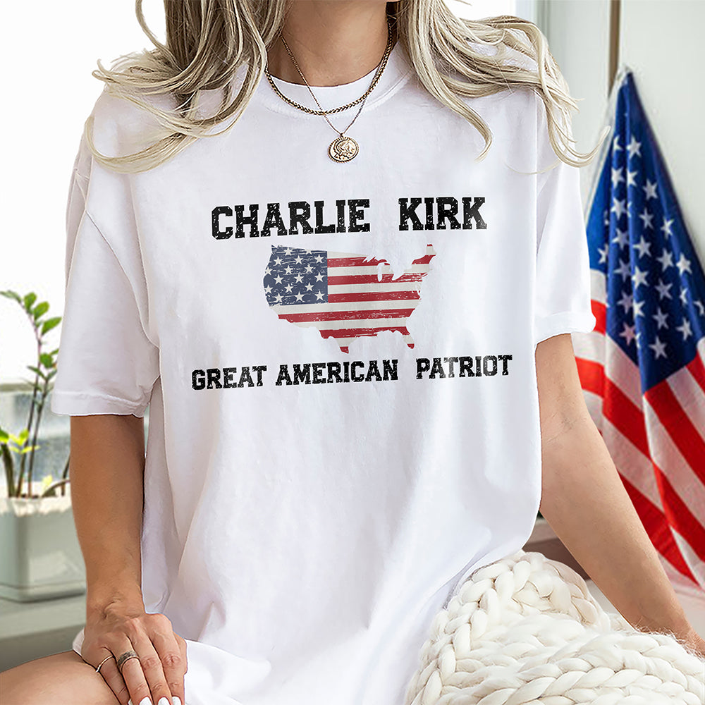 Charlie Kirk Great American Patriot Bright Shirt HA75 64426