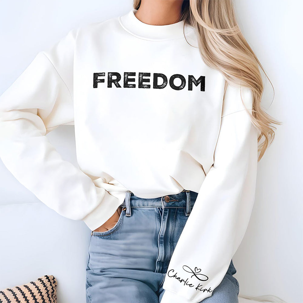 Charlie Kirk Freedom Sleeve Sweatshirt HA75 64566