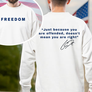 FreeDom Charlie Kirk Front And Back Bright Shirt HA75 64604