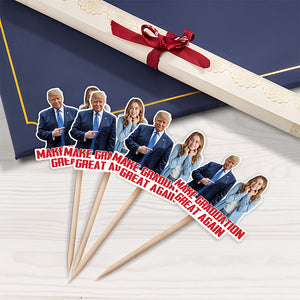 Custom Photo Trump Mom Trump Dad Party Decoration Cupcake Toppers LM32 65333