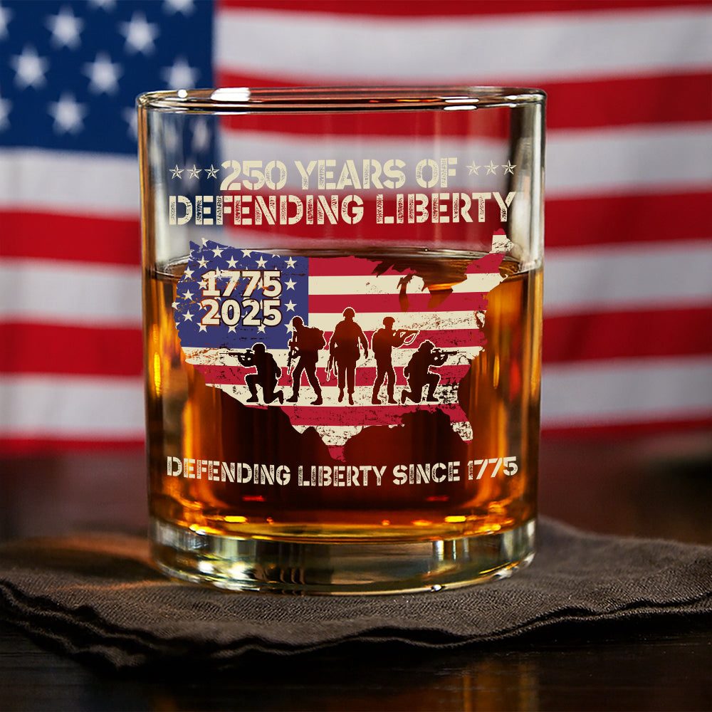 250 Years Of Defending Liberty Whiskey Glass TH10 894685