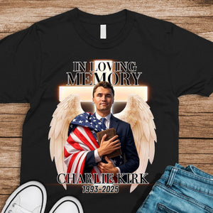 In Loving Memory Of Charlie Kirk Dark Shirt HO82 65776