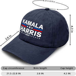 Kamala Harris 2024 Hat Harris President Hat Merchandise Adjustable Baseball Cap