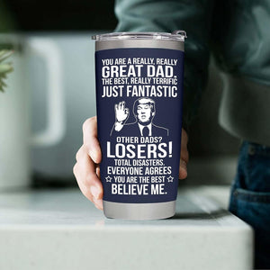 Father'S Day Gifts for Dad from Daughter, Son, Kids - Dad Gifts for Fathers Day - Present for Dad - Birthday Gifts for Dad - Dad Tumbler 20Oz, Navy