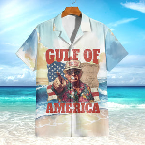 Trump Chilling at The Gulf of America Hawaii Shirt CH07 67346