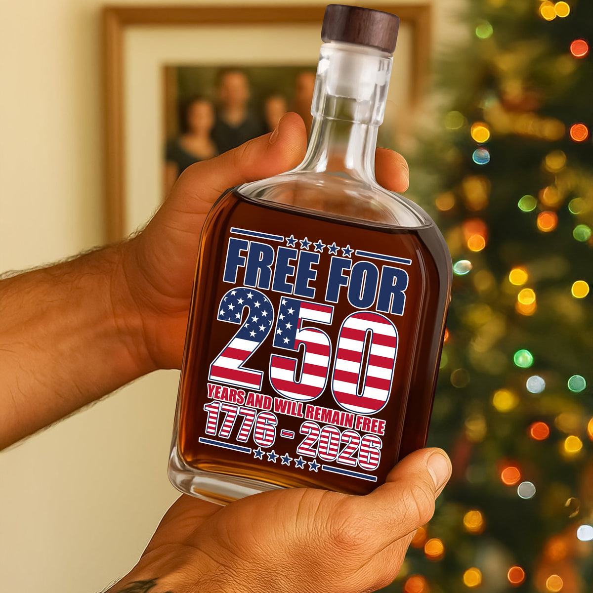 Free For America 250 Years Whiskey Bottle TH10 894599