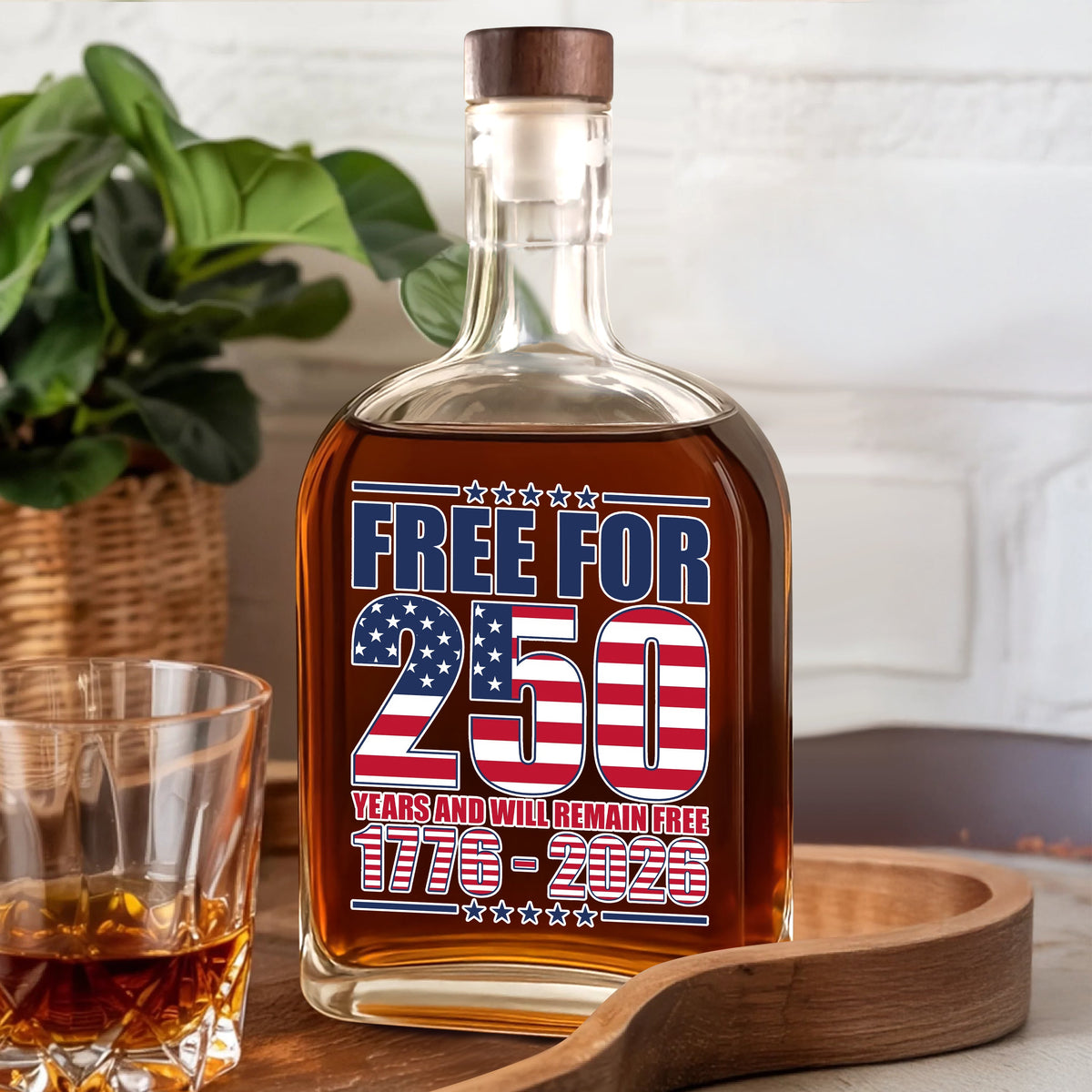 Free For America 250 Years Whiskey Bottle TH10 894599