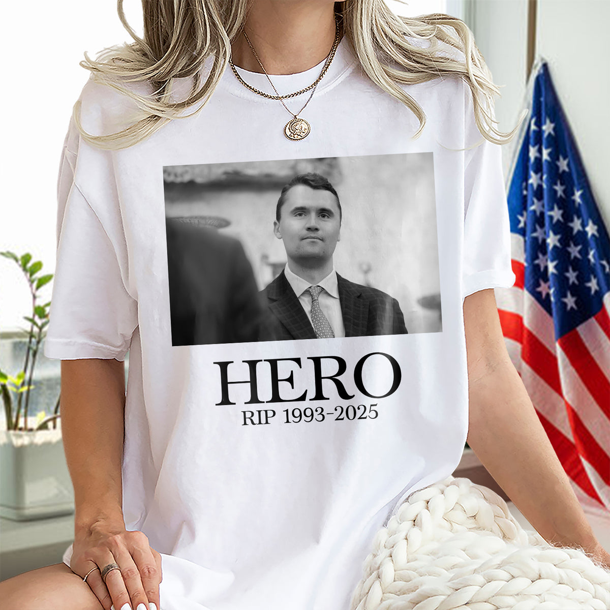 Hero Charlie Kirk American Hero Bright Shirt HO82 65828